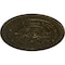 Ekena Millwork Naple Ceiling Medallion (Fits Canopies up to 3 3/8"), Hand-Painted Green Gold, 37 1/2"OD x 3 3/8"P CM37NAGGS - alternate 3
